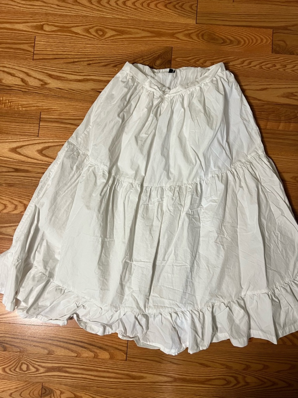 White Tiered Ruffle Skirt - Classic Women's Skirt